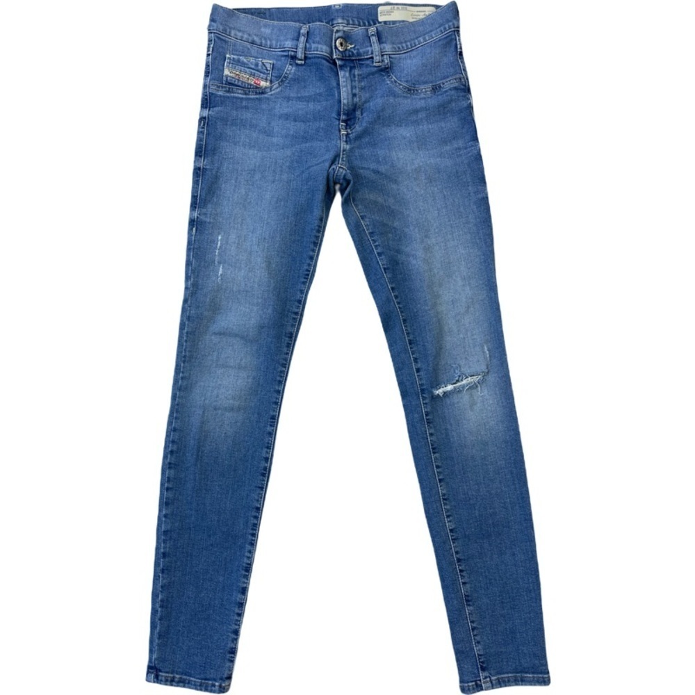 ✅Diesel LIVIER 0839X Women’s Slim Skinny Stretch Blue Jeans W27 Light distressed